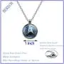 BEKECH Star Trek Necklace Glass Time Gem Star Trek Pendant Necklace Movie Inspired Jewelry Gift for Star Trek Fans Star Trek Necklace for Fans