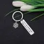CYTING Snowflake Keychain You are Like Snowflakes Unique and One of A Kind Frozen Snowflake Jewelry for Family Friends CYTING Snowflake Keychain You are Like Snowflakes Unique and One of A Kind Frozen Snowflake Jewelry for Family Friends