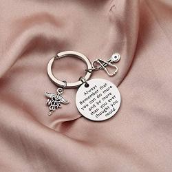 BAUNA NP Nurse Practitioner Gift NP Keychain Always Remember That You Can Do More NP Graduation Gift Nurse Jewelry