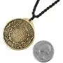 HZMAN Vintage Tibetan I Ching Spiritual Divination Om Pendant Necklace from Nepal, Yoga Jewelry
