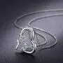 CUOKA MIRACLE Fairy Necklace, Flower Girl Necklace S925 Sterling Silver Heart Pendant Necklace Fairy Jewelry Gift for Women Teen Girlfriend