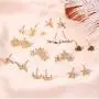 fxmimior Fashion Women Earrings Sequins Plated Vintage Gold Bohemian Stub Chain Drop Dangle Earrings Jewelry for Women