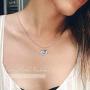 Grecia White Gold Plated Sloth Necklace for Women Love Heart Shaped Pendant Gift for Her, Smile Sloth Jewelry for Girlfriend, Wife, Sister, Grandma, Mom