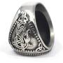 Gungneer Fenrir Wolf Odin Rune Circle Triquetra Celtic Stainless Steel Ring Men Women Norse Protection Jewelry