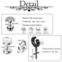 JOVIVI 8 Pairs Mixed Style Punk Skull/Plugs Taper/Cross Huggie Hoop Stainless Steel Screw Stud Earrings Set for Mens Womens Goth Jewelry