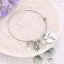 TzrNhm Blossom Best Cat Mom Ever Bangle Bracelet for Cat Lover,Mom,Sister,Friends Cat Keychain TzrNhm Blossom Best Cat Mom Ever Bangle Bracelet for Cat Lover,Mom,Sister,Friends Cat Keychain
