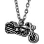 FCZDQ Cremation Jewelry Motorcycle Stainless Steel Ashes Pendant Memorial Keepsake Urn Necklace/Keychain
