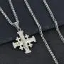 COTTVOTT Stainless Steel Jerusalem Crusaders Cross Pendant Necklaces Women Men Medieval Jewelry COTTVOTT Stainless Steel Jerusalem Crusaders Cross Pendant Necklaces Women Men Medieval Jewelry