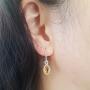 Dazzlingrock Collection 10K Ladies Infinity Dangling Earrings, Rose Gold