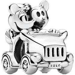 La Menars Disney Charm fits Pandora Bracelets 925 Silver Beads for Womens Bracelets & Necklaces Dangle for Valentines Day Mothers Day Birthday Christmas Gift