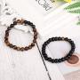 Finrezio 24 Pcs Braided Leather Bracelet Set Men Women oho Ethnic Tribal Linen Hemp Cords String Beads Wristbands Cuff Wrap Bracelets Adjustable Handmade Jewelry