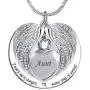 PREKIAR Angel Wing Urn Necklace for Ashes, Heart Cremation Memorial Keepsake Pendant Necklace Jewelry with Fill Kit and Gift Box PREKIAR Angel Wing Urn Necklace for Ashes, Heart Cremation Memorial Keepsake Pendant Necklace Jewelry with Fill Kit and Gift Box
