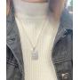 Dawapara Hebrew Aaronic Blessing Necklace Messianic Jewish Yeshua Symbol Dog Tag Pendant Jewelry for Mens Women