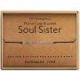 Soul Sister Bracelet Morse Code Jewelry Gift for Her 925 Sterling Silver Handmade Bead Adjustable String Bracelets Inspirational Jewelry for Women