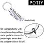 POTIY Thank You Gift for Best Friend Mother Gift Thank You Being My Unpaid Therapist Keychain Appreciation Gift for Teacher Parent Jewelry