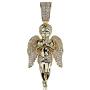 KOSMOLING Fashion Jewelry Gifts Full Pave Bling Cubic Zirconia Angel Pendant 18K Real Gold Plated Iced Out Necklaces Hip Hop