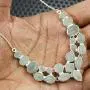 Natural Turquoise Lapis Moonstone Necklace Multi stone 925 Silver Overlay Handmade Fashion Necklace Jewelry