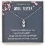 Sister Gifts from Sister,Soul Sister Gifts, Best Friend Jewelry,Sterling Silver Infinity Necklace Best Friend Birthday Gifts