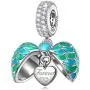NINAQUEEN''Wings of Love'' 925 Sterling Silver Heart Charms for Women Engraved with''I Love You Forever'' Fit Both Bracelet and Necklace Gift Jewelry Box included NINAQUEEN''Wings of Love'' 925 Sterling Silver Heart Charms for Women Engraved with''I Love You Forever'' Fit Both Bracelet and Necklace Gift Jewelry Box included
