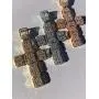 Harlembling Solid 925 Sterling Silver - Mens Iced Baguette Cross Pendant - Flooded Out Fits Up to 6mm Necklace (Rose Gold Finish) Harlembling Solid 925 Sterling Silver - Mens Iced Baguette Cross Pendant - Flooded Out Fits Up to 6mm Necklace (Rose Gold Finish)