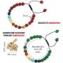 Chakra Bracelets-Natural Semi Precious Gemstones-Also Suitable as Best Friend Couples Distance Bracelets for 2-Essential Oil Diffuser Lava Bracelets-Rock Stone Beads-Healing Protection Energy Stress