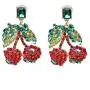 Summer Colorful Shiny Crystal Rhinestone Cute Fruit Watermelon Pineapple Drop Earrings Cherry Earrings Holiday Jewelry Summer Colorful Shiny Crystal Rhinestone Cute Fruit Watermelon Pineapple Drop Earrings Cherry Earrings Holiday Jewelry