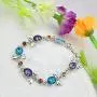 RONLLNA Bracelet for Women Birthstone Charm Eternal Love Crystal Jewelry for Women Girl