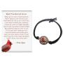 Lola Bella Gifts and Spirit Lala Cardinal Reversible Size Small - Medium Stretch Bracelet with Backside ''Our Love Never Dies '' with Red Feathered Soul Poem Card, Gift Box Grief Sympathy Gift