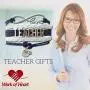 Infinity Collection Teacher Bracelet, Teacher Jewelry, Teacher Gift - Show Your Teacher Appreciation