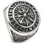 Gungneer Vegvisir Norse Compass Rune Circle Odin Valknut Stainless Steel Ring Men Women Norse Protection Jewelry Gungneer Vegvisir Norse Compass Rune Circle Odin Valknut Stainless Steel Ring Men Women Norse Protection Jewelry