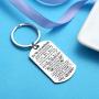 Nimteve Keychain to My Grandson Granddaughter from Grandma I Want You to Believe Love Mom Dad Dog Tag Military Air Force Navy Coast Guard Birthday Graduation Jewelry (to My Grandson)