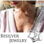 Elegant Amulet Necklace Gift for Women Girl Sterling Silver Teen Boy Crystal Triangle/Ankh Cross/Celtic Turtle/Iced Out Magen Star of David Pendant Necklace Minimalist Everyday Jewellery