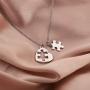 BAUNA Jigsaw Puzzle Piece Autism Awareness Necklace Autism Teacher Gift Mother Autism Gift Autistic Pride Jewelry