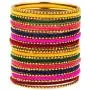 Efulgenz Boho Oxidized Indian Jewelry Velvet Bangles Set Bracelets Jewelry for Women Girls Efulgenz Boho Oxidized Indian Jewelry Velvet Bangles Set Bracelets Jewelry for Women Girls