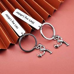 EIGSO Hes My Lobster Shes My Lobster Couple Keychain TV Show Gift Wedding Gift for Couples Friends Lobster Lover Gift