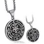 Elfasio Stainless Steel Necklace Pendant for Men Seal of Astaroth Key of Solomon/Seal of Lilith Sigil of Lucifer Seal Both Sided Pendants Chain 18-30 inch Elfasio Stainless Steel Necklace Pendant for Men Seal of Astaroth Key of Solomon/Seal of Lilith Sigil of Lucifer Seal Both Sided Pendants Chain 18-30 inch