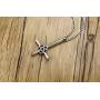 PJ Jewelry Inverted Pentagram Cross Necklace Stainless Steel Upside Down Lucifer Satan Satanic Symbol Pendant