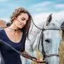 Ursteel Horse Gifts for Women Girls, Dainty Horse Initial Necklace 14k Gold Silver Plated Cubic Zirconia Forever Love Heart Necklaces Personalized Gifts Horse Jewelry for Girls Women