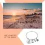 Beach Bracelet Life is Better at The Beach Beach Lover Gift Beach Themed Jewelry Summber Ocean Bracelet