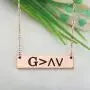 KUIYAI God is Greater Than The Highs and Lows Bar Necklace Religious Jewelry