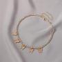 Modyle Bohemian Cute Butterfly Choker Necklace for Women Gold Silver Color Clavicle Chain 2020 Fashion Female Choker Jewelry