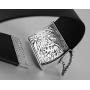 JH John Hardy ST.Silver Legends MACAN Tiger Swiss Blue Topaz Bracelet 122B Size M