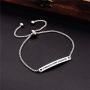 Dainty Cuff Bracelet - STRENGTH HOPE COURAGE - Cancer Survivor Jewelry Positive Gift
