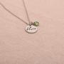 FUSTMW Vegan Heartbeat Symbol Necklace Vegetarian Gift Green Rhinestone Vegan Jewelry Animal Rights Gifts for Animal Lover