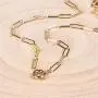 14K Gold Plated 16'', 20'', 24'' Dainty Brass Paperclip Round Oval Clasp Link Choker Collar Necklaces Rectangle Bamboo Clip Long Geometric Chain Necklace for Women Girls Men Party Gifts Jewelry 14K Gold Plated 16'', 20'', 24'' Dainty Brass Paperclip Round Oval Clasp Link Choker Collar Necklaces Rectangle Bamboo Clip Long Geometric Chain Necklace for Women Girls Men Party Gifts Jewelry