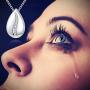 925 Sterling Silver Cremation Jewelry Teardrop CZ Memorial Necklace for Human Ashes Keepsake Urn Pendant for Pet Dog Cat Ashes