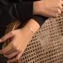 GELIN 14K Solid Yellow Gold with Diamond Adjustable Chain Bracelet | Gold Bracelets for Women | Charms Jewelry