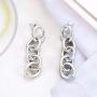Link Chain Drop Earrings Long Chunky Oval Chain Link Tassel Dangle Earrings Statement Minimalist Jewelry for Women Girls
