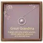 Gifts for Great Grandma - Sterling Silver Twisted Eternity Ring with Pearl Great Grandma Necklace - Great Grandma Birthday Christmas Best Great Grandma Gifts Jewelry