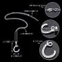 EVER FAITH 925 Sterling Silver CZ Cursive Initial 26 Letters Alphabet Adjustable Pendant Necklace Clear EVER FAITH 925 Sterling Silver CZ Cursive Initial 26 Letters Alphabet Adjustable Pendant Necklace Clear